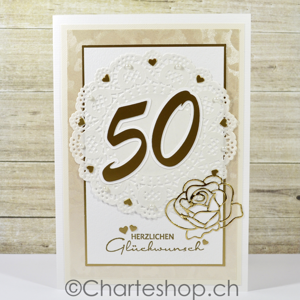 Charteshop Ch Karte Goldene Hochzeit